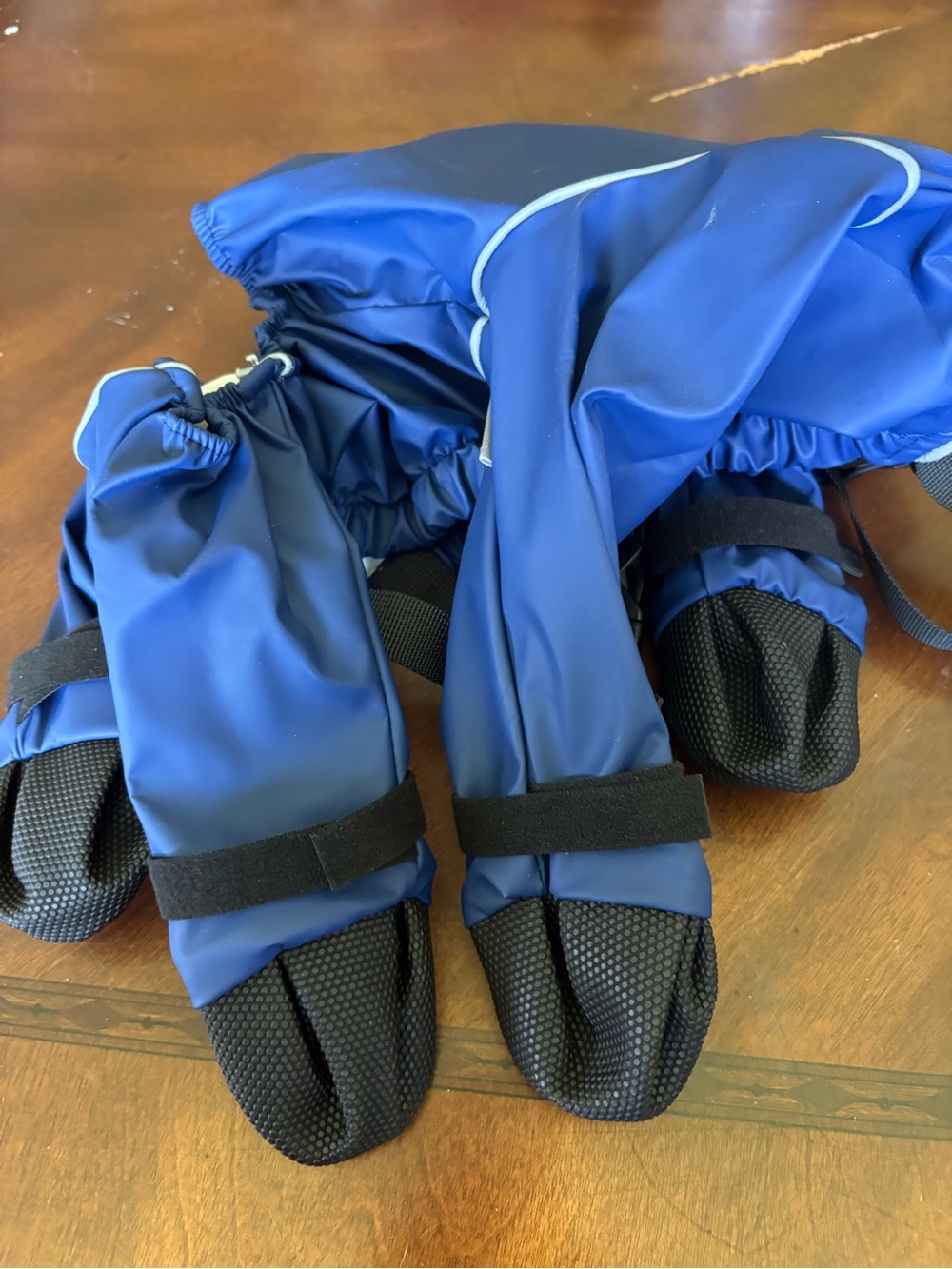 Blue Dog Waterproof Paw Boots with Straps